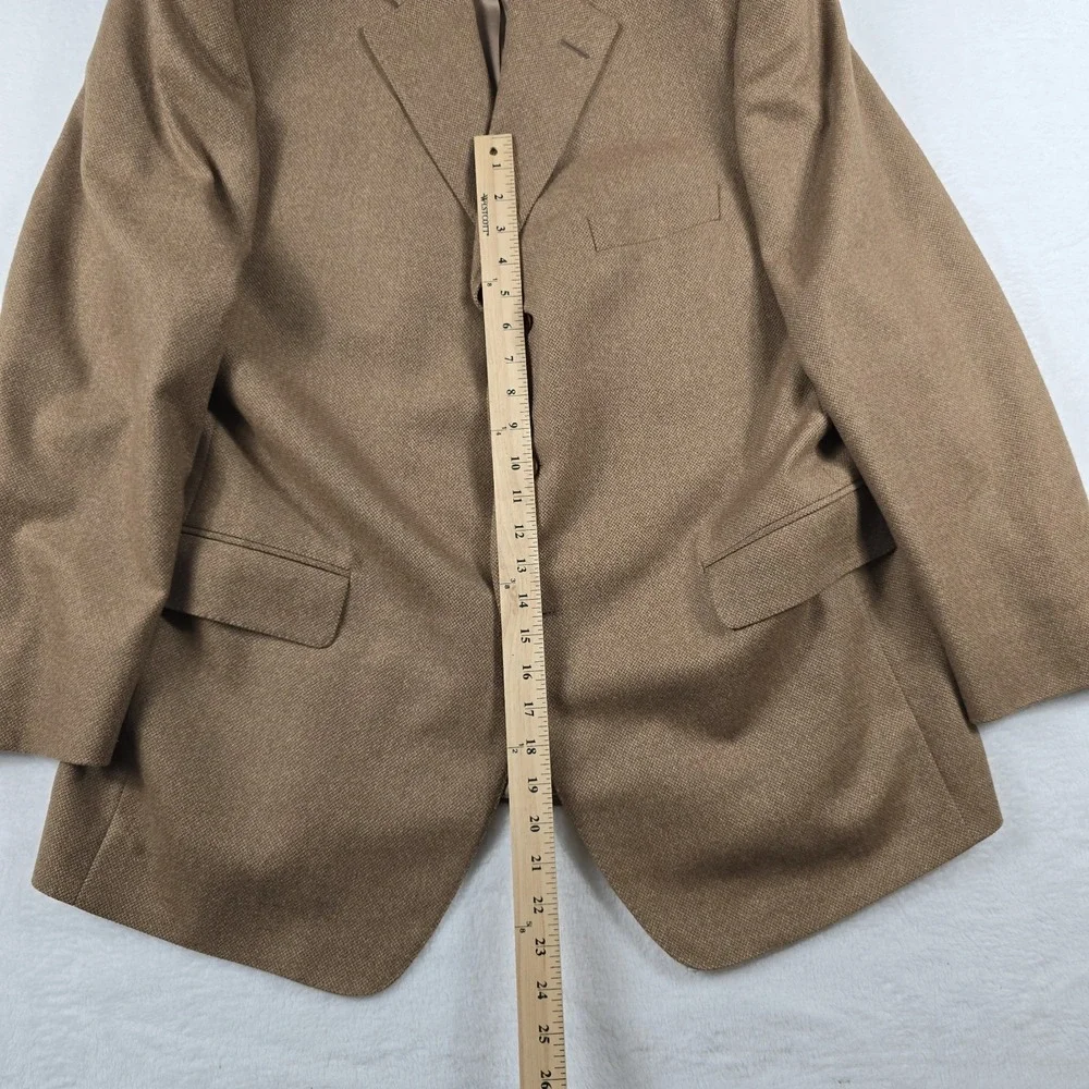 Samuelsohn Greenwich II Camelhair Sport Coat Men's Size 46R Brown 3 Button Notch